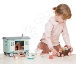 Holzspielhaus Für Mäuschen Secret Meadow Shepherds Hut Tender Leaf Toys Aus Merrywood Tales Mit 3 Figuren TL8385 -Tender Leaf tl8385 h tender leaf domcek