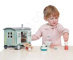 Holzspielhaus Für Mäuschen Secret Meadow Shepherds Hut Tender Leaf Toys Aus Merrywood Tales Mit 3 Figuren TL8385 -Tender Leaf tl8385 i tender leaf domcek