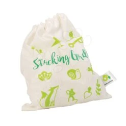 Holztiere, Die Auf Einem Baum Kriechen, Stacking Garden Friends Tender Leaf Toys Im Leinenbeutel Ab 18 Monaten