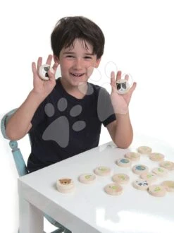 Holz-Memory Spiel Clever Cat Memory Tender Leaf Toys 20 Ringe Mit 10 Tieren Ab 18 Monaten
