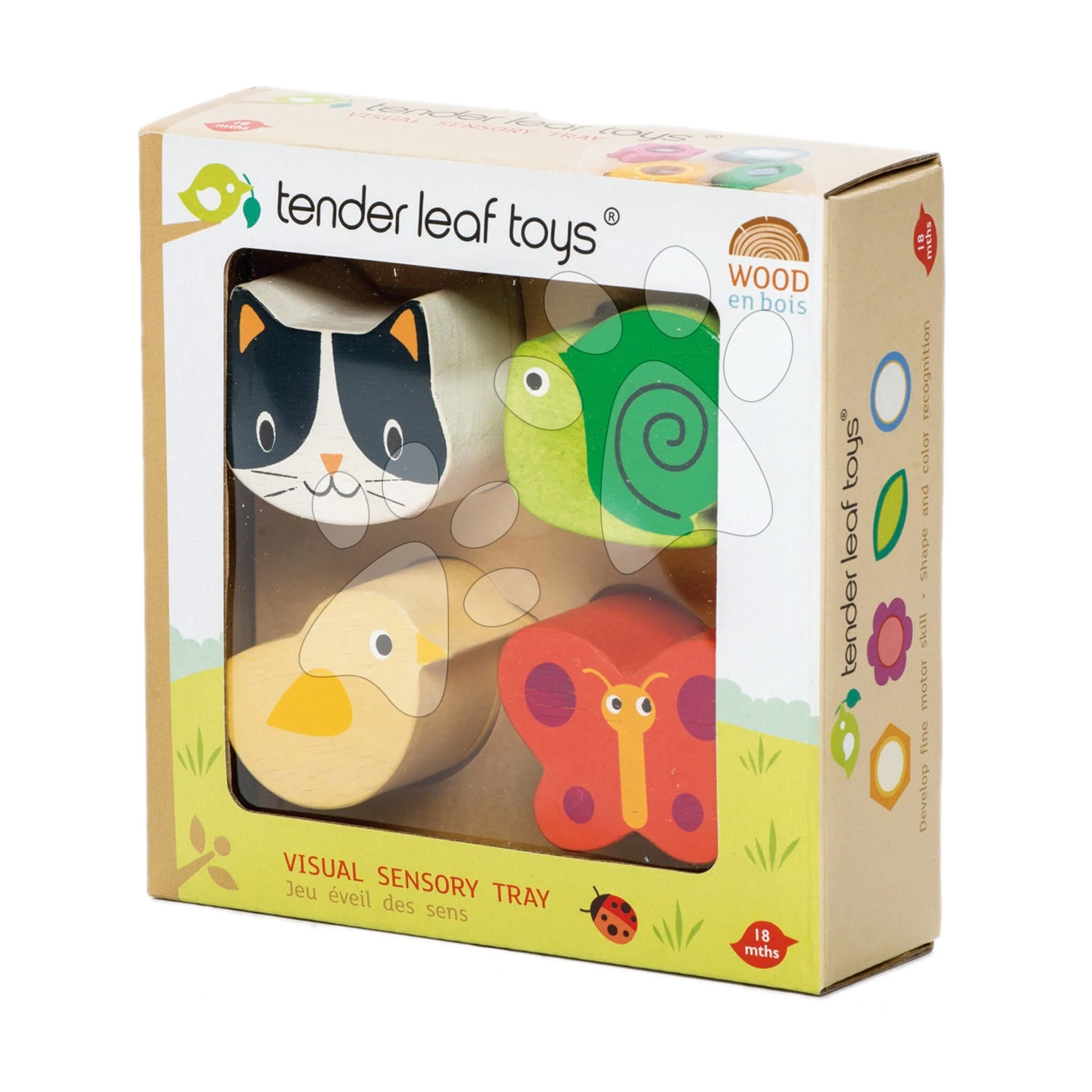 Hölzerne Tierformen Touch Sensory Tray Tender Leaf Toys Auf Einer Matte 4 Sorten Ab 18 Monaten 3 Hölzerne Tierformen Touch Sensory Tray Tender Leaf Toys Auf Einer Matte 4 Sorten Ab 18 Monaten – Bild 3