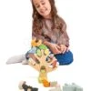 Holzbaum Mit Der Waage Stacking Forest Tender Leaf Toys Mit 19 Tieren Und Beeren Ab 18 Monaten