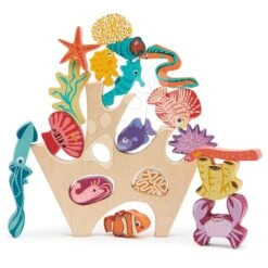 Korallenriff Aus Holz Stacking Coral Reef Tender Leaf Toys Mit 18 Fischen Und Meerestieren Ab 18 Monaten -Tender Leaf tl8410 d tender leaf koral