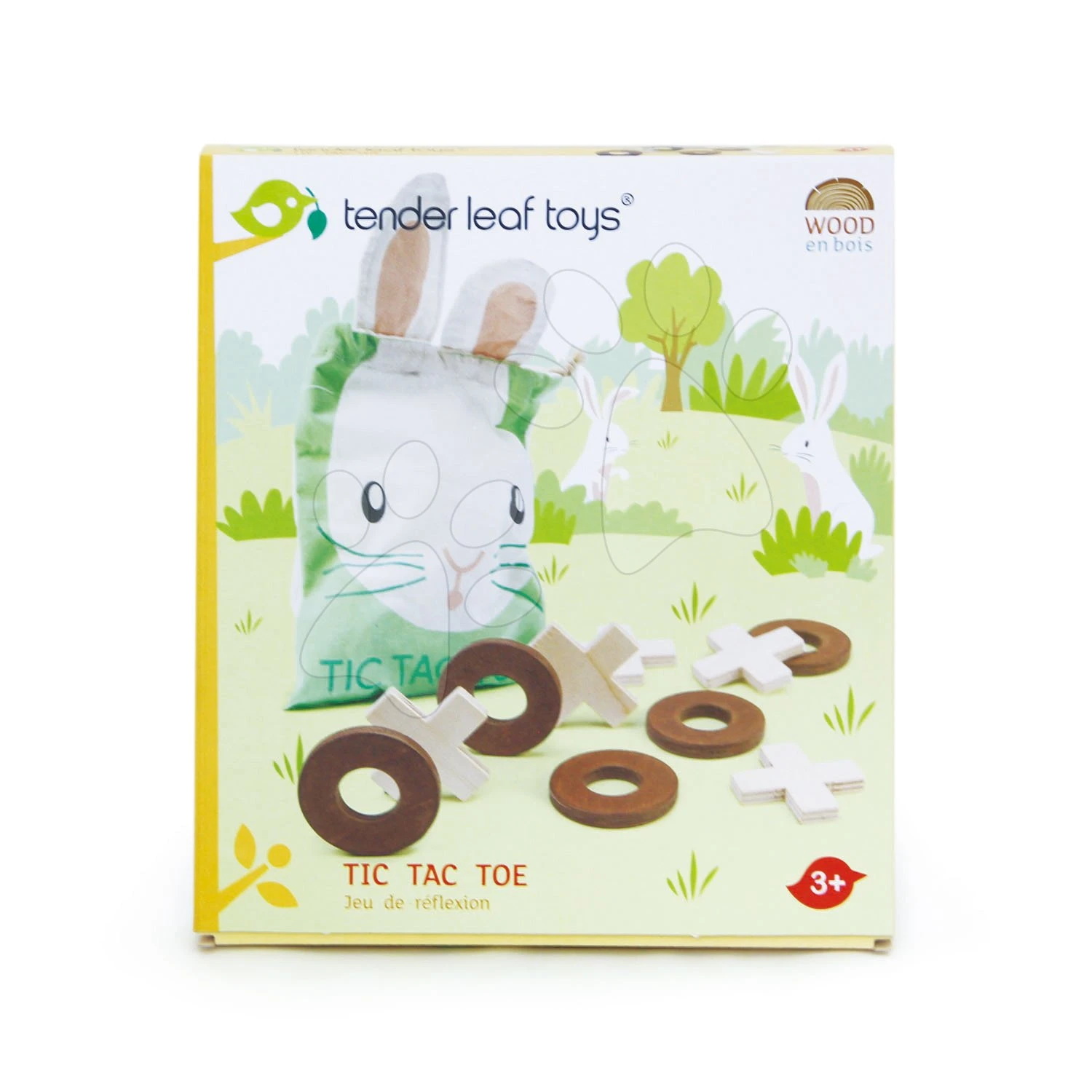Holzspiel Tic Tac Toe Tender Leaf Toys 5 Ringe Und 5 Kreuze Im Leinenbeutel 4 Holzspiel Tic Tac Toe Tender Leaf Toys 5 Ringe Und 5 Kreuze Im Leinenbeutel – Bild 4