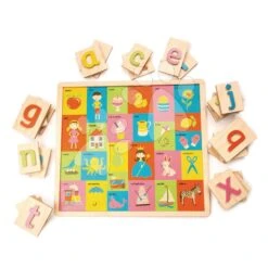 Holzalphabet Mit Bildern Alphabet Pictures Tender Leaf Toys 27 Teile Ab 18 Monaten