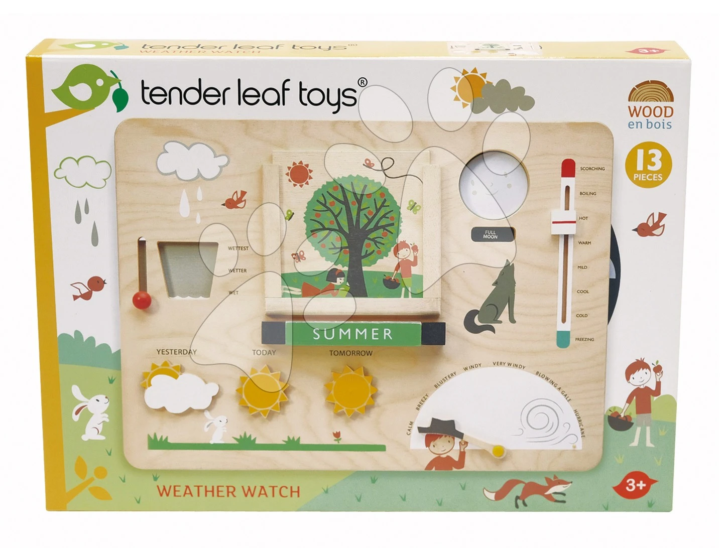 Wetterstation Aus Holz Weather Watch Tender Leaf Toys Mit Postkarten Aus Holz 5 Wetterstation Aus Holz Weather Watch Tender Leaf Toys Mit Postkarten Aus Holz – Bild 5
