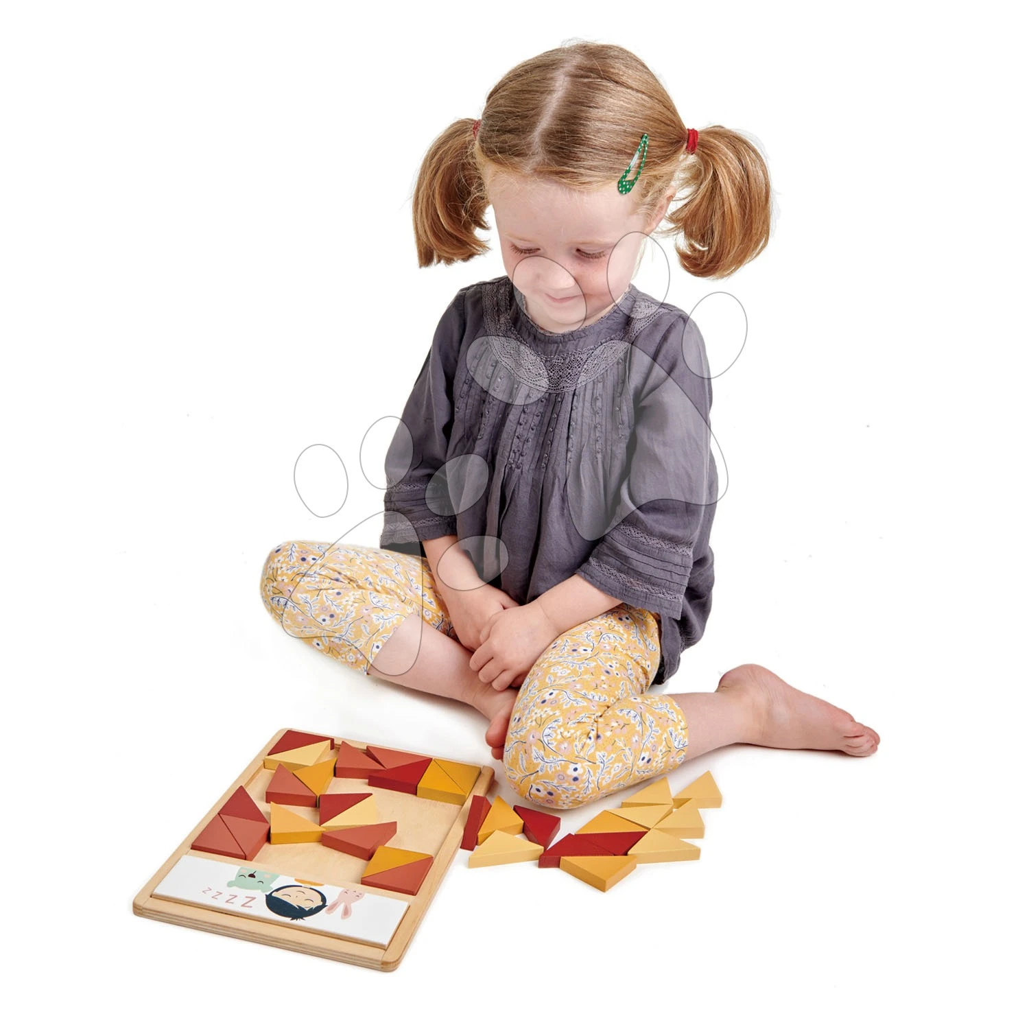 Holzmosaik Patchwork Quilt Puzzle Tender Leaf Toys Braune Dreiecke 32 Teile 4 Farben 1 Holzmosaik Patchwork Quilt Puzzle Tender Leaf Toys Braune Dreiecke 32 Teile 4 Farben