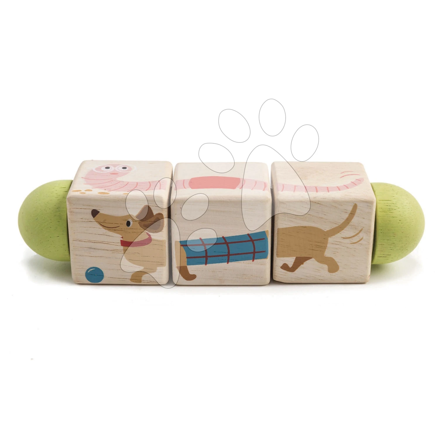 Holzzylinder Drehbar Twisting Cubes Tender Leaf Toys Mit Bemalten Tieren Ab 18 Monaten 1 Holzzylinder Drehbar Twisting Cubes Tender Leaf Toys Mit Bemalten Tieren Ab 18 Monaten