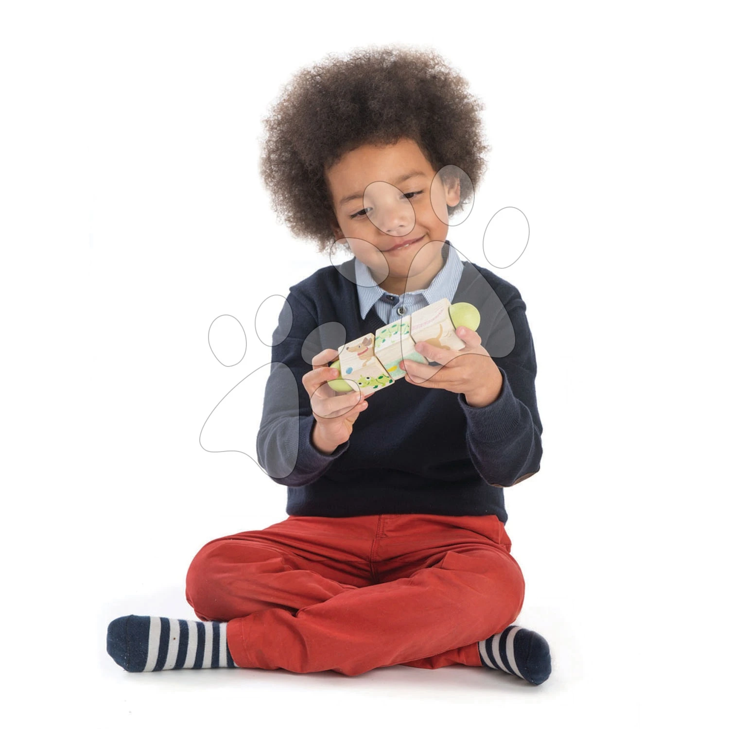 Holzzylinder Drehbar Twisting Cubes Tender Leaf Toys Mit Bemalten Tieren Ab 18 Monaten 2 Holzzylinder Drehbar Twisting Cubes Tender Leaf Toys Mit Bemalten Tieren Ab 18 Monaten – Bild 2