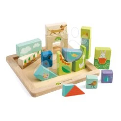 Holzpuzzle Garden Patch Puzzle Tender Leaf Toys Im Rahmen Mit Gemalten Bildern Ab 18 Monaten