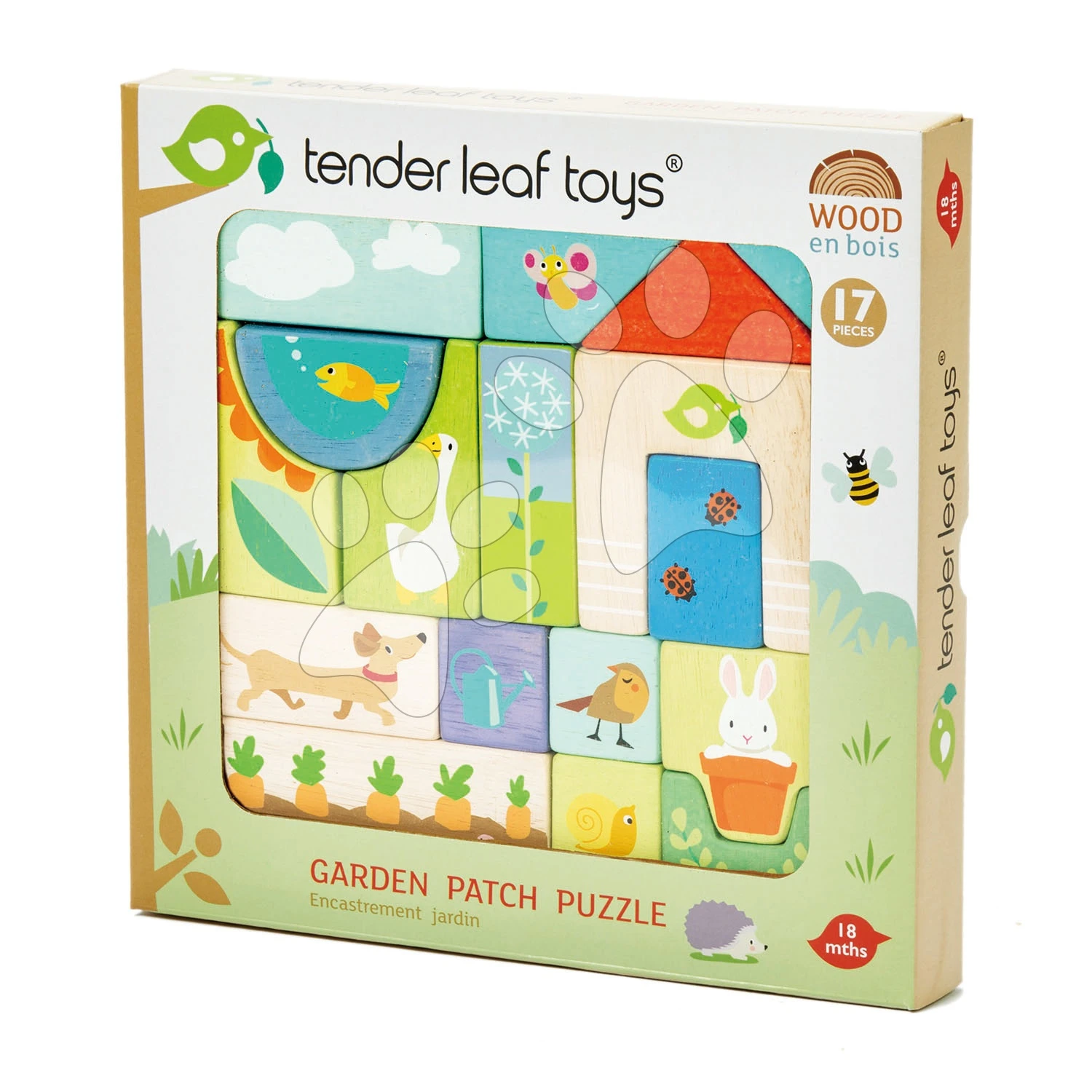 Holzpuzzle Garden Patch Puzzle Tender Leaf Toys Im Rahmen Mit Gemalten Bildern Ab 18 Monaten 3 Holzpuzzle Garden Patch Puzzle Tender Leaf Toys Im Rahmen Mit Gemalten Bildern Ab 18 Monaten – Bild 3