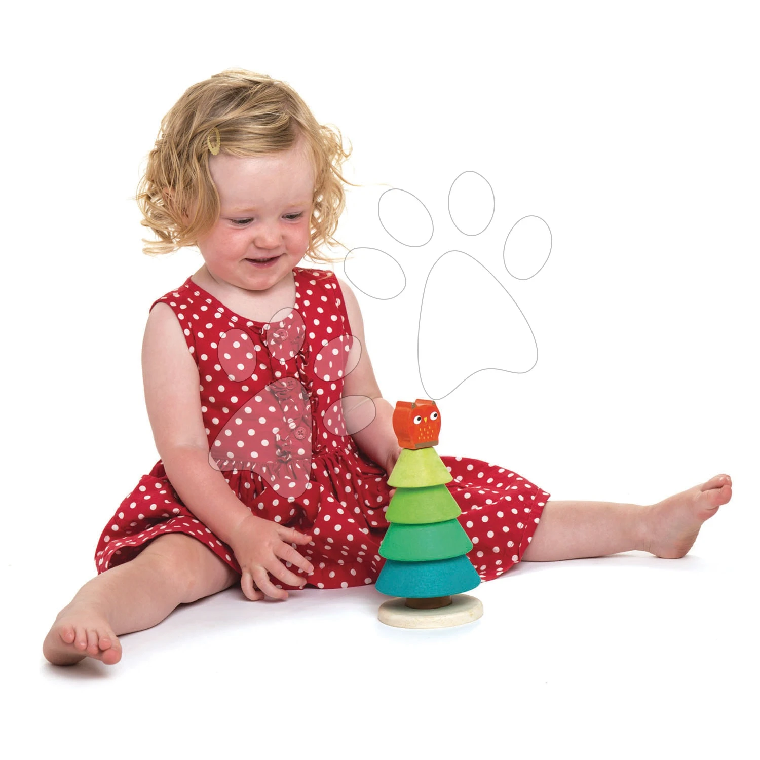 Hölzerner Klappbaum Mit Eule, Stacking Fir Tree Tender Leaf Toys Mit 4 Ringen Ab 18 Monaten 2 Hölzerner Klappbaum Mit Eule, Stacking Fir Tree Tender Leaf Toys Mit 4 Ringen Ab 18 Monaten – Bild 2