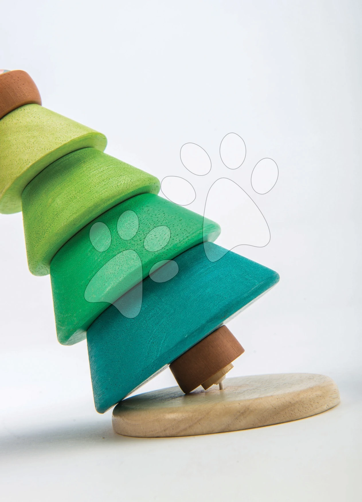 Hölzerner Klappbaum Mit Eule, Stacking Fir Tree Tender Leaf Toys Mit 4 Ringen Ab 18 Monaten 3 Hölzerner Klappbaum Mit Eule, Stacking Fir Tree Tender Leaf Toys Mit 4 Ringen Ab 18 Monaten – Bild 3