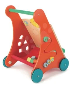 Gehhilfe Aus Holz Der Garten, Baby-Activity Walker Tender Leaf Toys Mit Verschiedenen Funktionen Und Würfeln Ab 18 Monaten