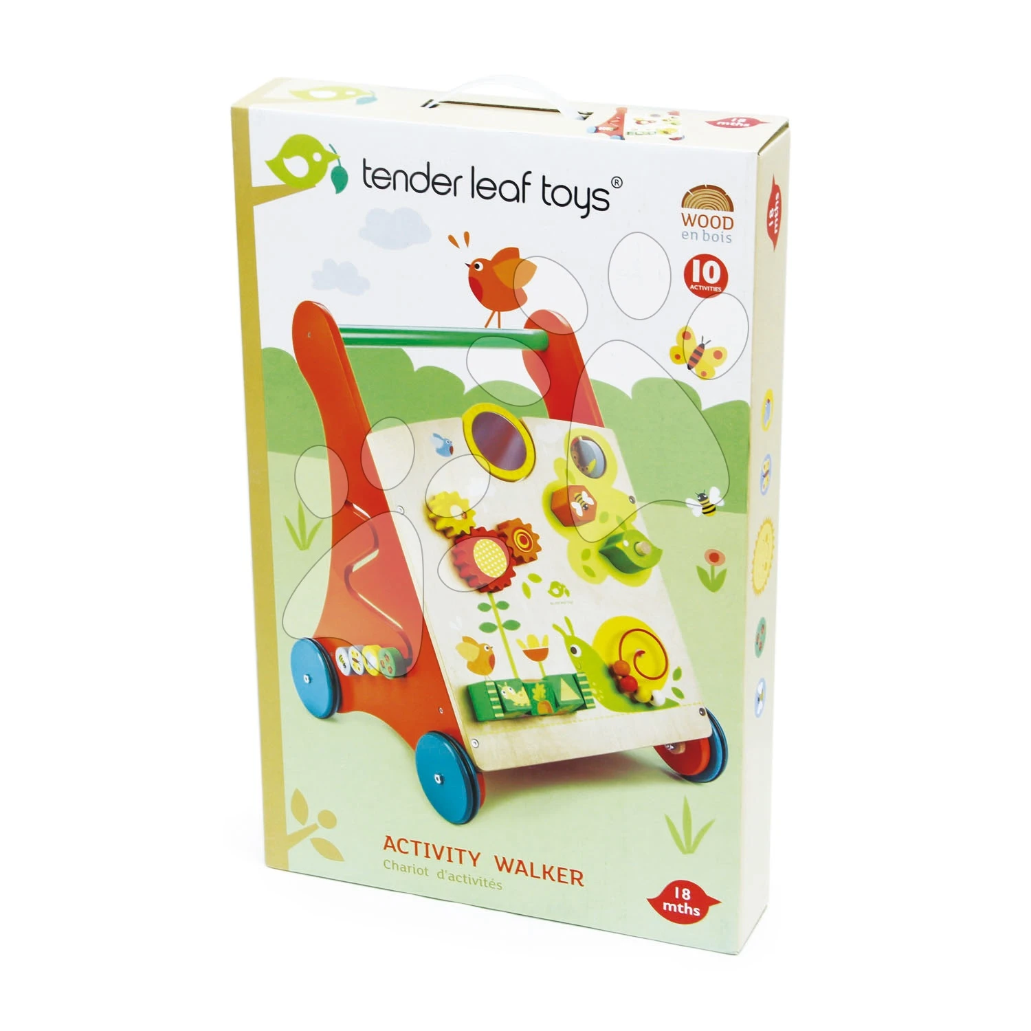 Gehhilfe Aus Holz Der Garten, Baby-Activity Walker Tender Leaf Toys Mit Verschiedenen Funktionen Und Würfeln Ab 18 Monaten 5 Gehhilfe Aus Holz Der Garten, Baby-Activity Walker Tender Leaf Toys Mit Verschiedenen Funktionen Und Würfeln Ab 18 Monaten – Bild 5