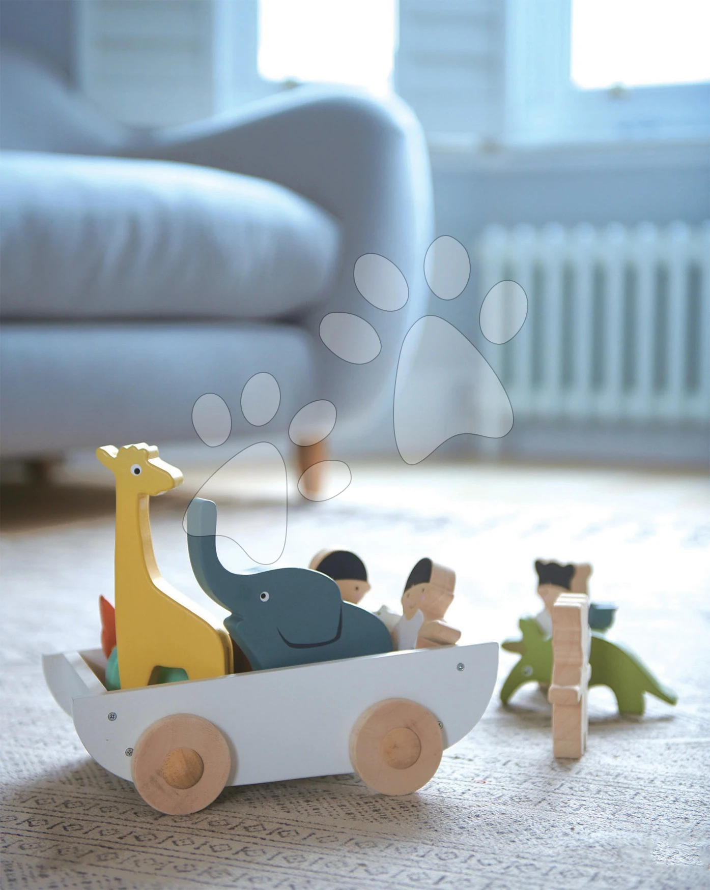 Junge Und Mädchen Aus Holz Mit Tieren The Friend Ship Tender Leaf Toys Auf Dem Wagen, 12 Teile 8 Junge Und Mädchen Aus Holz Mit Tieren The Friend Ship Tender Leaf Toys Auf Dem Wagen, 12 Teile – Bild 8