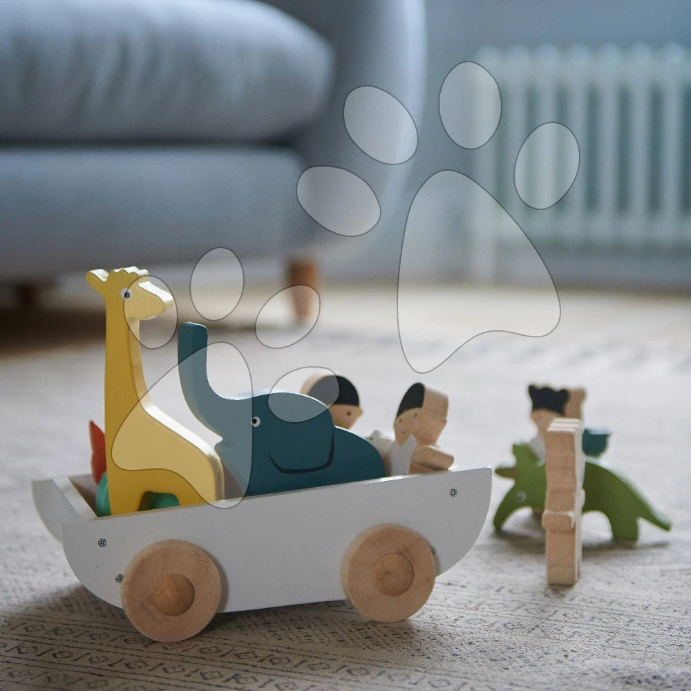 Junge Und Mädchen Aus Holz Mit Tieren The Friend Ship Tender Leaf Toys Auf Dem Wagen, 12 Teile 10 Junge Und Mädchen Aus Holz Mit Tieren The Friend Ship Tender Leaf Toys Auf Dem Wagen, 12 Teile – Bild 10