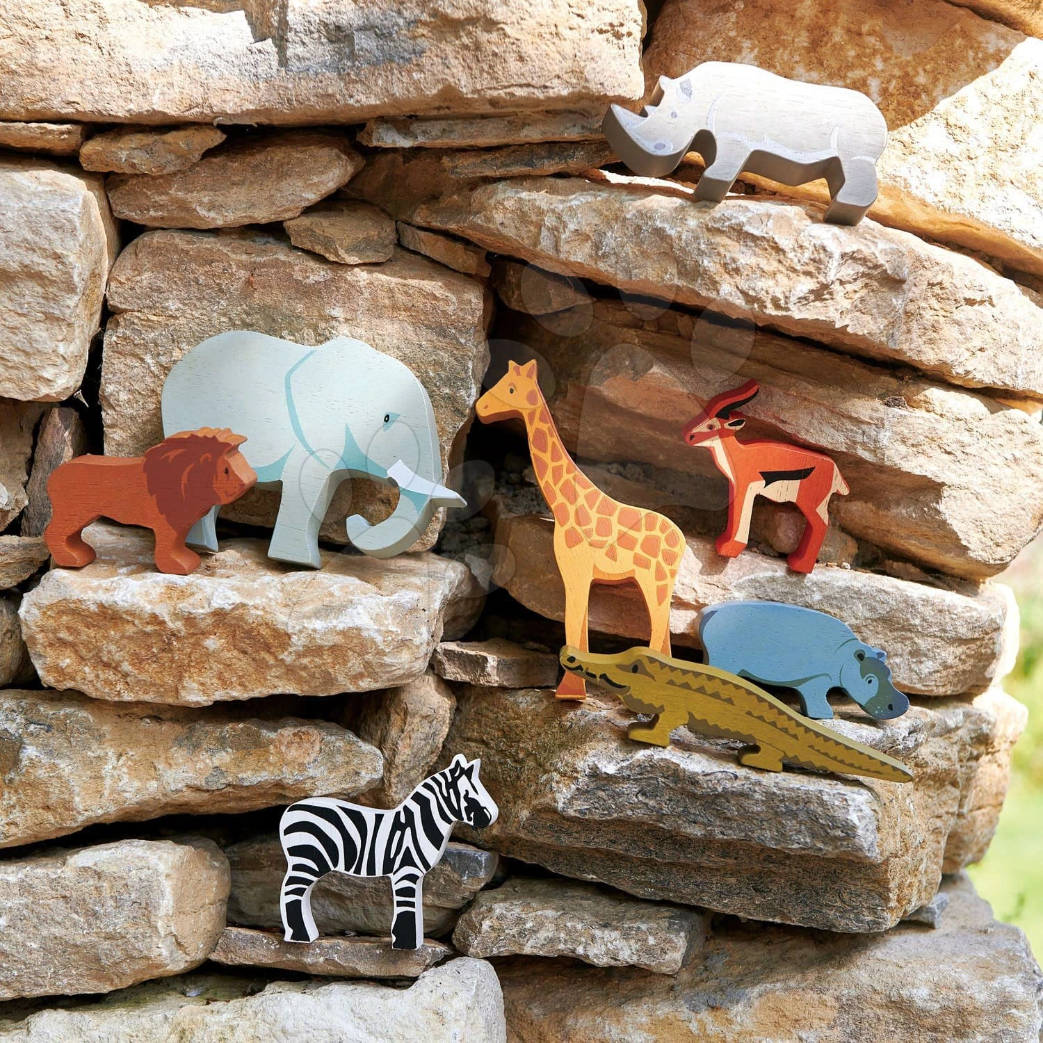 Wilde Tiere Aus Holz Auf Dem Regal 24 Stück Safari Set Tender Leaf Toys Krokodil Elefant Zebra Antilope Giraffe Nashorn Nilpferd Löwe 2 Wilde Tiere Aus Holz Auf Dem Regal 24 Stück Safari Set Tender Leaf Toys Krokodil Elefant Zebra Antilope Giraffe Nashorn Nilpferd Löwe – Bild 2
