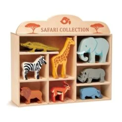 Tender Leaf Toys Tiere Safari Im Setzkasten