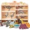 Prähistorische Tiere Aus Holz Im Regal 8 Stück Dinosaurs Set Tender Leaf Toys