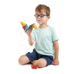 Magnetbaukasten Aus Holz Designer Magblocs Tender Leaf Toys 8 Dreieckige Formen In Der Tasche