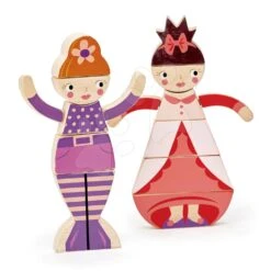 Prinzessinnen Und Feen Puzzle -Princesses And Mermaids Tender Leaf Toys 15 Teile Im Leinentasche