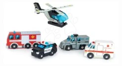 Rettungsfahrzeuge Aus Holz Emergency Vehicles Tender Leaf Toys 5 Arten Von Spielzeugautos Ab 3 Jahren