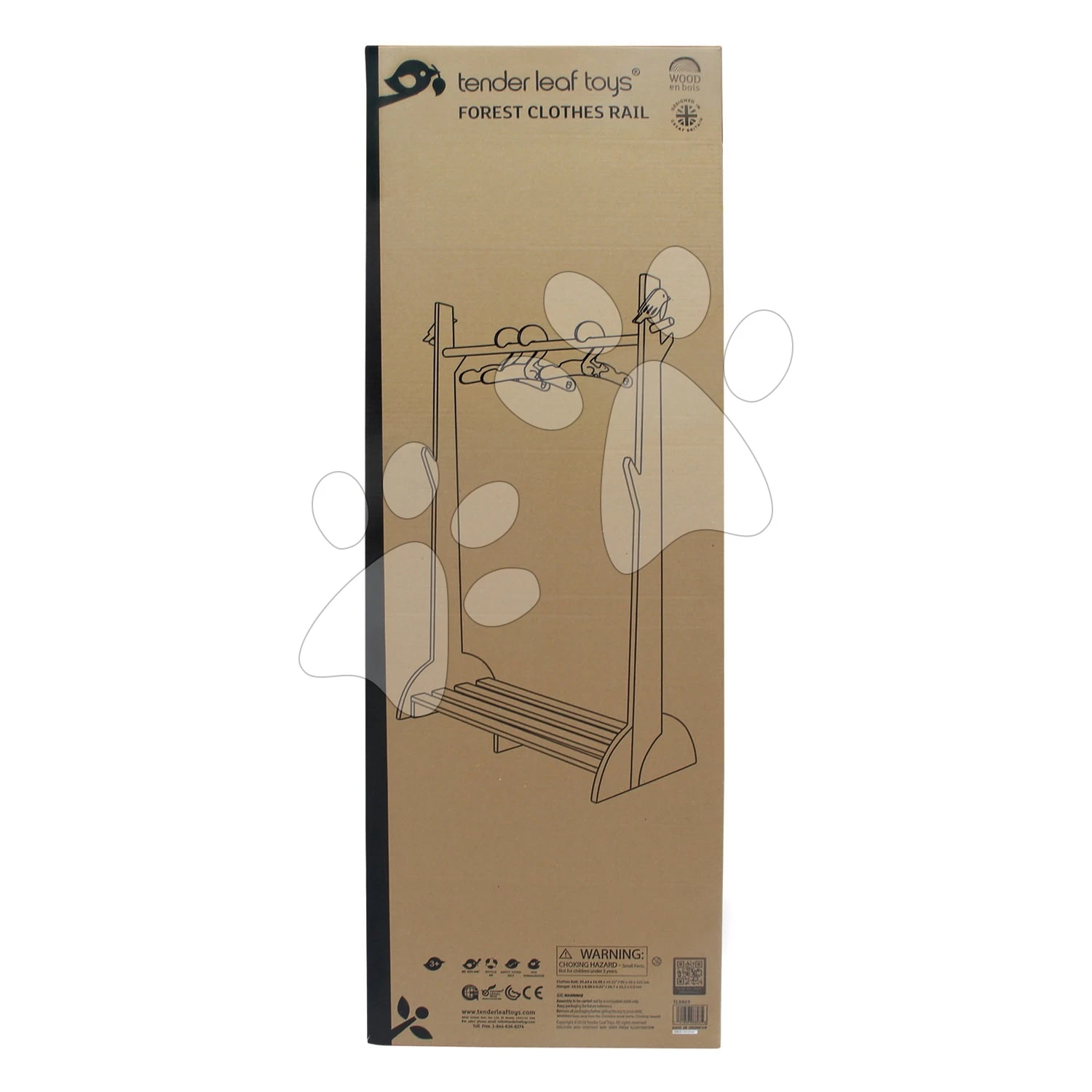 Kindergarderobe Aus Holz Forest Clothes Rail Tender Leaf Toys Mit 3 Kleiderbügeln Und Vögeln 6 Kindergarderobe Aus Holz Forest Clothes Rail Tender Leaf Toys Mit 3 Kleiderbügeln Und Vögeln – Bild 6