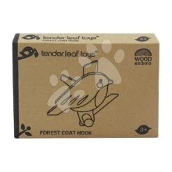 Holzhaken Für Kinder Forest Coat Hook Tender Leaf Toys Mit Einem Vogel Auf Einem Baum