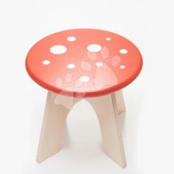 Holzstuhl Pilz Toadstool Tender Leaf Toys Fliegenpilz Mit Rot Gepunkteter Sitzfläche