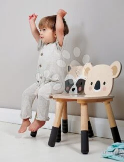 Holzstuhl Forest Racoon Chair Tender Leaf Toys Für Kinder Ab 3 Jahren TL8824